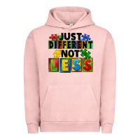 Pigment Salmon Just different not less Urban Hoodie - FaDigitalArtStudio