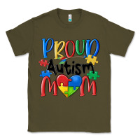 Army Green proud autism mom Classic Tee - MaliasSmallBusiness