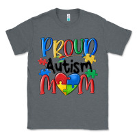 Charcoal Heather proud autism mom Classic Tee - MaliasSmallBusiness
