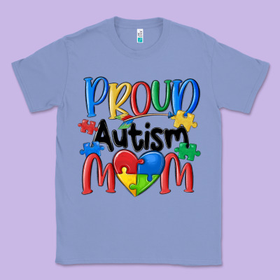 Proud Autism Mom Classic Tee Designed By Maliassmallbusiness