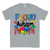 Heather Grey proud autism mom Classic Tee - MaliasSmallBusiness