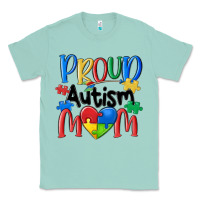 Seafoam proud autism mom Classic Tee - MaliasSmallBusiness
