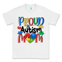 White proud autism mom Classic Tee - MaliasSmallBusiness