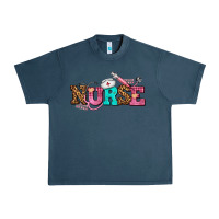 Midnight Navy nurse with nurse element Urban Heavy Tee - AdoDesignShop
