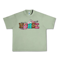 Oil Green nurse with nurse element Urban Heavy Tee - AdoDesignShop