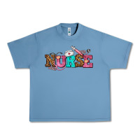 Pebble Blue nurse with nurse element Urban Heavy Tee - AdoDesignShop