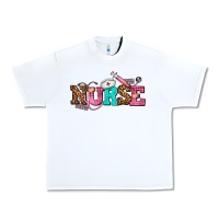 White nurse with nurse element Urban Heavy Tee - AdoDesignShop
