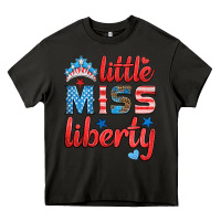 Asphalt little miss liberty Heavy Core Tee - HRA Design Shop