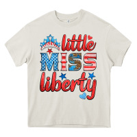 Cream little miss liberty Heavy Core Tee - HRA Design Shop