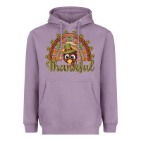 Lavender Turkey rainbow thankful thanksgiving Heavyweight Hoodie - NancyCooperArtShop