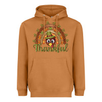 Meerkat Turkey rainbow thankful thanksgiving Heavyweight Hoodie - NancyCooperArtShop