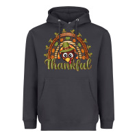 Smoke Turkey rainbow thankful thanksgiving Heavyweight Hoodie - NancyCooperArtShop