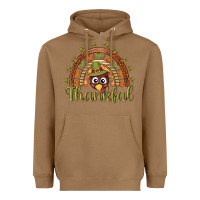 Toasted Coconut Turkey rainbow thankful thanksgiving Heavyweight Hoodie - NancyCooperArtShop