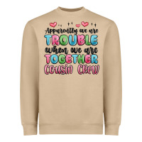 Mushroom apparently we are trouble when we are together cou Heavyweight Sweatshirt - MaliasSmallBusiness