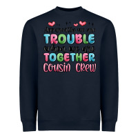 Navy apparently we are trouble when we are together cou Heavyweight Sweatshirt - MaliasSmallBusiness