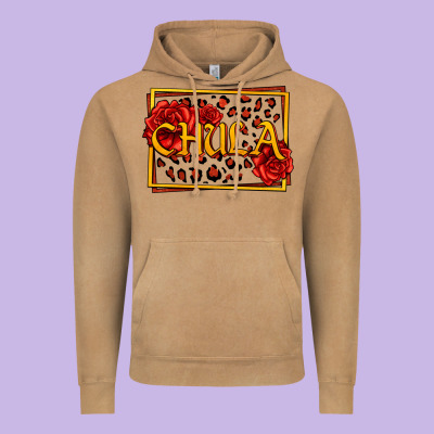 Spanish Chula With Roses Vintage Hoodie Designed By Jasminsmagicworld
