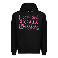 Black i wear pink for all warriors Premium Hoodie - JahusDesignShop