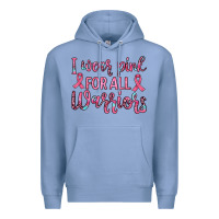 Colony Blue i wear pink for all warriors Premium Hoodie - JahusDesignShop