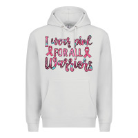 Dove Grey i wear pink for all warriors Premium Hoodie - JahusDesignShop