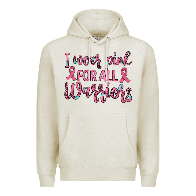 I Wear Pink For All Warriors Premium Hoodie by JahusDesignShop | Teevron
