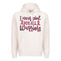 Pale Pink i wear pink for all warriors Premium Hoodie - JahusDesignShop