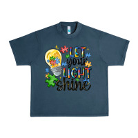 Midnight Navy let your light shine Urban Heavy Tee - MaliasSmallBusiness