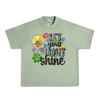 Oil Green let your light shine Urban Heavy Tee - MaliasSmallBusiness
