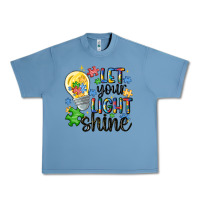 Pebble Blue let your light shine Urban Heavy Tee - MaliasSmallBusiness
