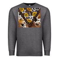 Charcoal Heather western sunflowers and cowhide tumbler tbs Premium Sweatshirt - TumblerDesignByShophia