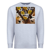Heather Grey western sunflowers and cowhide tumbler tbs Premium Sweatshirt - TumblerDesignByShophia
