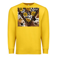 Lemon western sunflowers and cowhide tumbler tbs Premium Sweatshirt - TumblerDesignByShophia