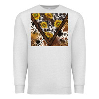 Oatmeal Heather western sunflowers and cowhide tumbler tbs Premium Sweatshirt - TumblerDesignByShophia