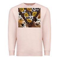 Pale Pink western sunflowers and cowhide tumbler tbs Premium Sweatshirt - TumblerDesignByShophia