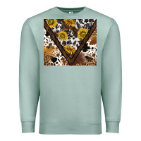 Seafoam western sunflowers and cowhide tumbler tbs Premium Sweatshirt - TumblerDesignByShophia