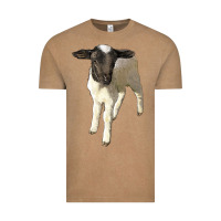 Vintage Coffee dorper baby sheep Vintage Tee - LillyAllenDesigns