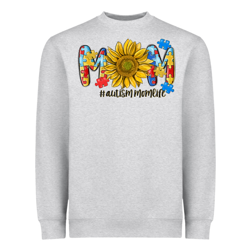 Autism Mom Life Sunflower Heavyweight Sweatshirt by MaliasSmallBusiness | Teevron