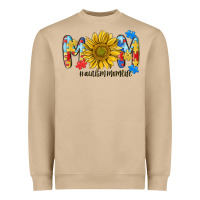 Mushroom autism mom life sunflower Heavyweight Sweatshirt - MaliasSmallBusiness