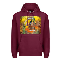 Burgundy and she lived happily ever after Premium Hoodie - TumblerDesignByShophia
