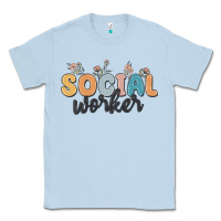 Dusty Blue social worker Classic Tee - MaliasSmallBusiness