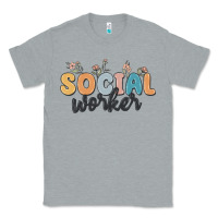 Heather Grey social worker Classic Tee - MaliasSmallBusiness