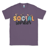 Lavender social worker Classic Tee - MaliasSmallBusiness
