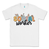 White social worker Classic Tee - MaliasSmallBusiness