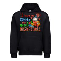 Black I Run On Coffee And Basketball Frappe Urban Hoodie - FaDigitalArtStudio