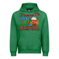 Emerald I Run On Coffee And Basketball Frappe Urban Hoodie - FaDigitalArtStudio