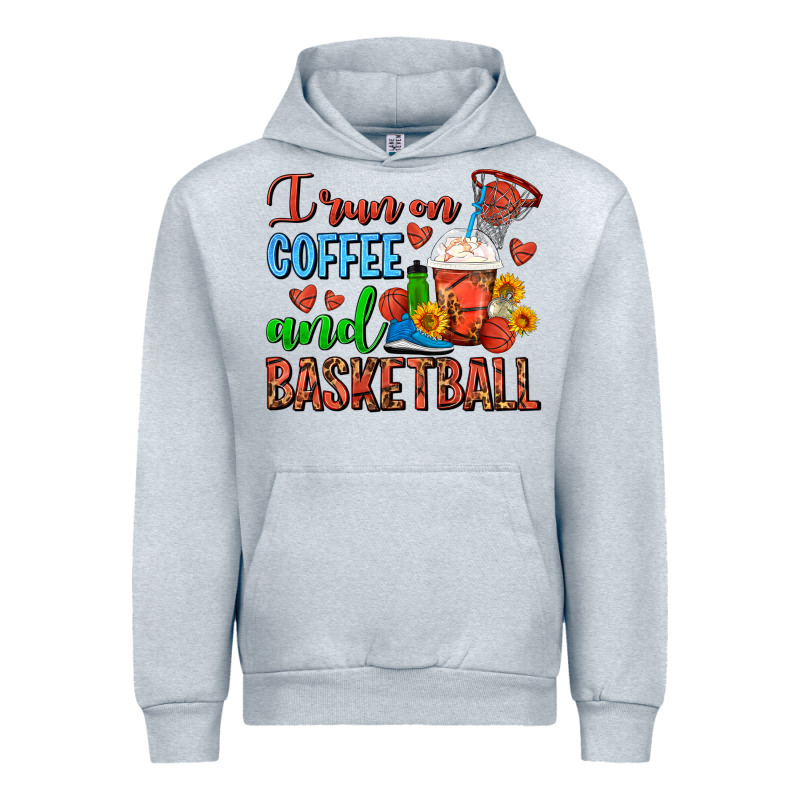 I Run On Coffee And Basketball Frappe Urban Hoodie by FaDigitalArtStudio | Teevron