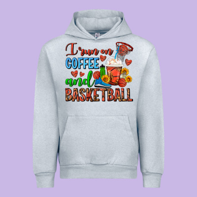 I Run On Coffee And Basketball Frappe Urban Hoodie Designed By Fadigitalartstudio