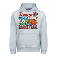 Heather Grey I Run On Coffee And Basketball Frappe Urban Hoodie - FaDigitalArtStudio