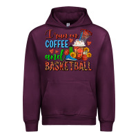 Mauve Wine I Run On Coffee And Basketball Frappe Urban Hoodie - FaDigitalArtStudio