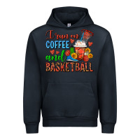Navy I Run On Coffee And Basketball Frappe Urban Hoodie - FaDigitalArtStudio