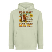 Matcha Your crazy is showing Heavyweight Hoodie - NancyCooperArtShop